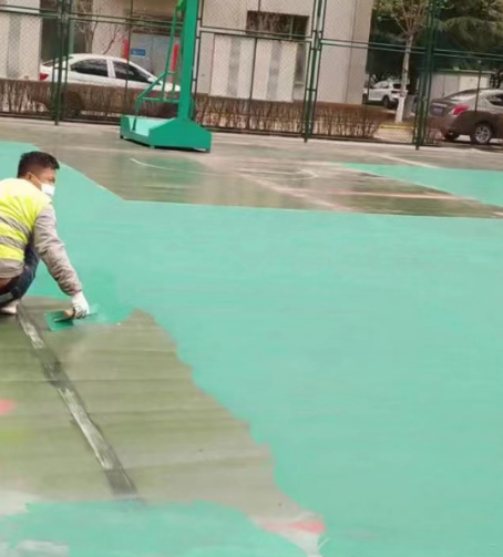 静安球场地面翻新